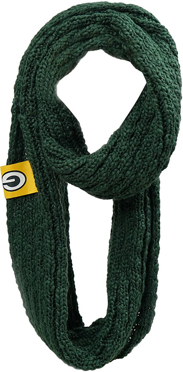 FOCO Green Bay Packers Cable Knit Infinity Scarf