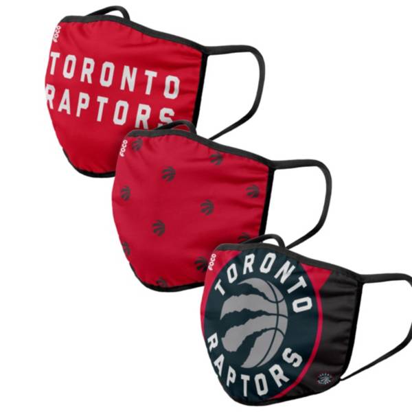 FOCO Youth Toronto Raptors 3-Pack Face Coverings