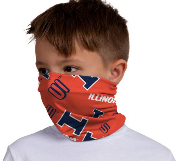 FOCO Youth Illinois Fighting Illini Mascot Neck Gaiter product image