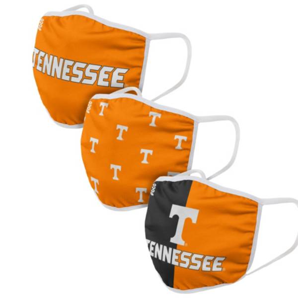 FOCO Youth Tennessee Volunteers 3-Pack Face Coverings