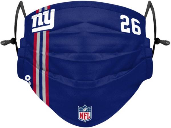 FOCO Adult New York Giants Saquon Barkley #26 On-Field Sideline Stripe Adjustable Face Covering product image