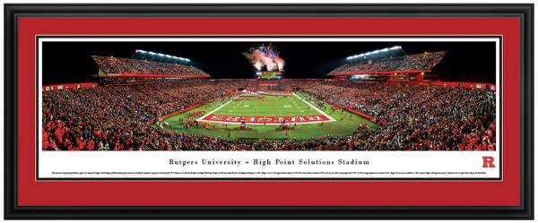 Blakeway Panoramas Rutgers Scarlet Knights Double Mat Deluxe Frame product image