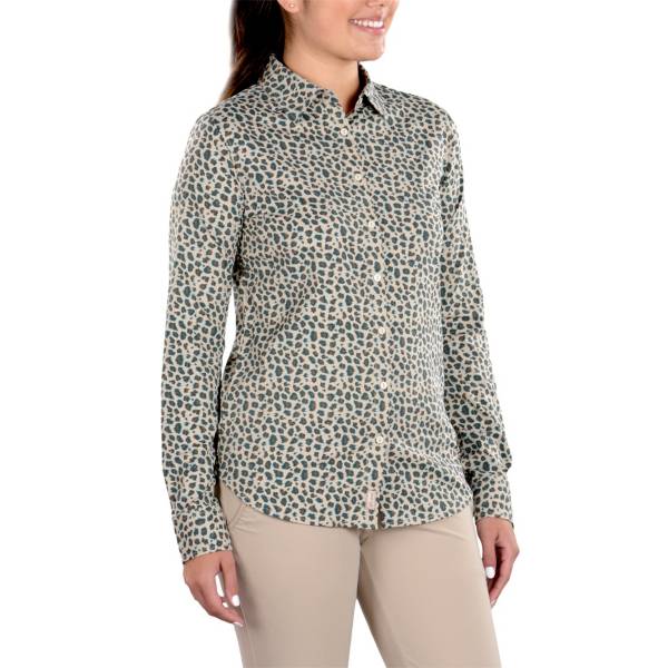 leopard button up