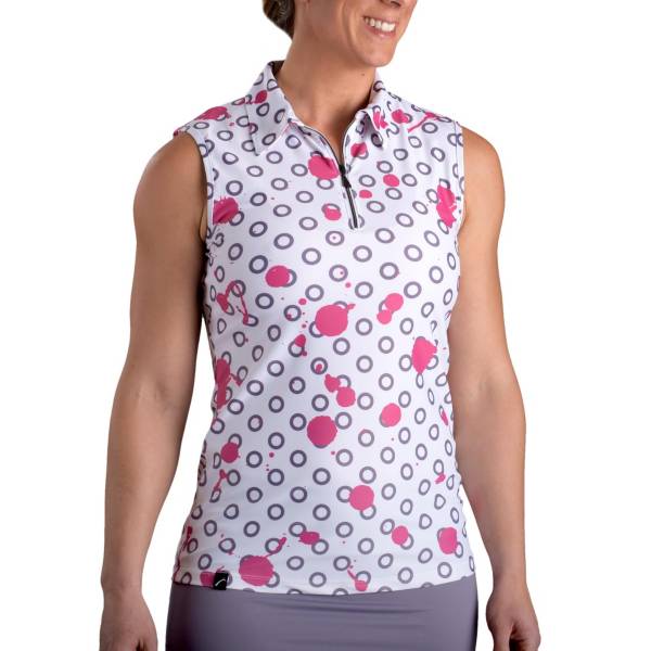 sleeveless golf polo women's