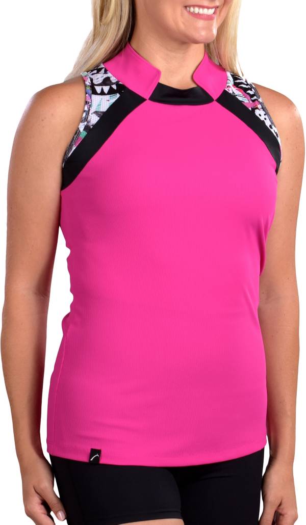 sleeveless golf polo women's