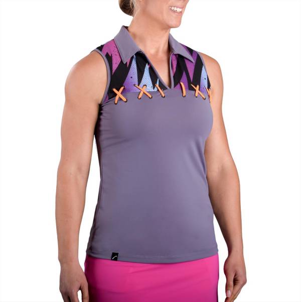 sleeveless golf polo women's