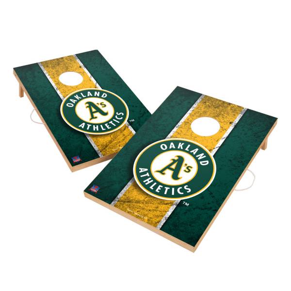 Victory Tailgate Oakland Athletics 2' x 3' Solid Wood Cornhole Boards product image