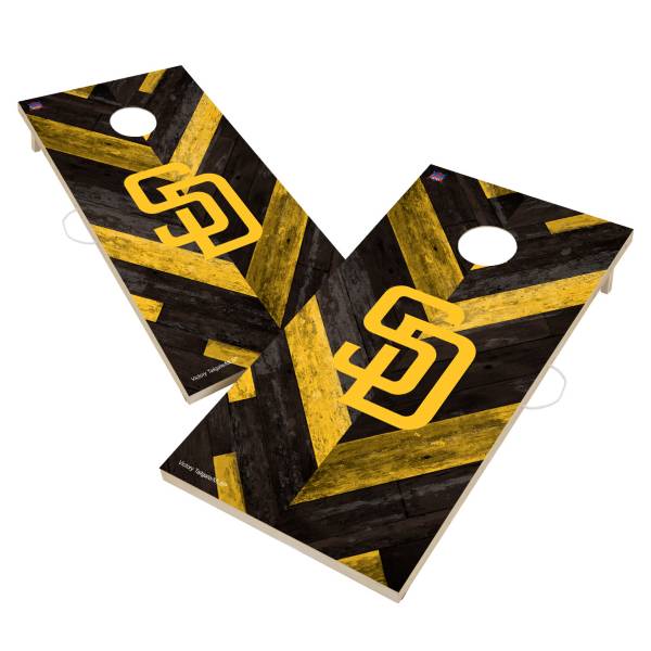 Skip's Garage San Diego State Jersey Solid Wood Cornhole Board Set 