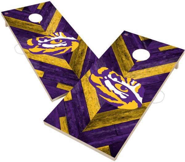 New Orleans Saints and LSU Tigers Cornhole Set with Bags