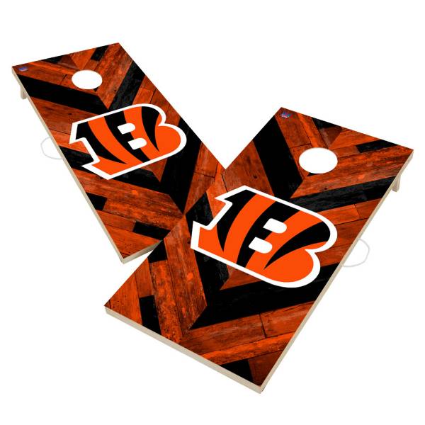 Cincinnati Bengals Version 3 Cornhole Wraps - Set of 2