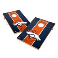 Denver Broncos 2' x 4' Field XL Shield Cornhole Board Tailgate Toss Set