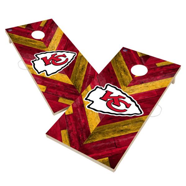 Victory Tailgate Kansas City Chiefs 2' x 4' Solid Wood Cornhole Boards product image