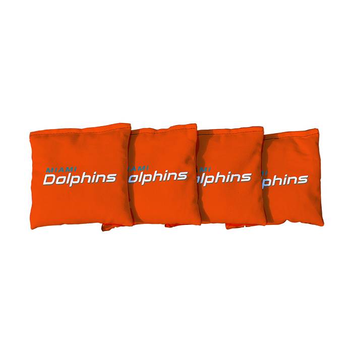 Miami Dolphins Cornhole Bag Toss Wrap Set