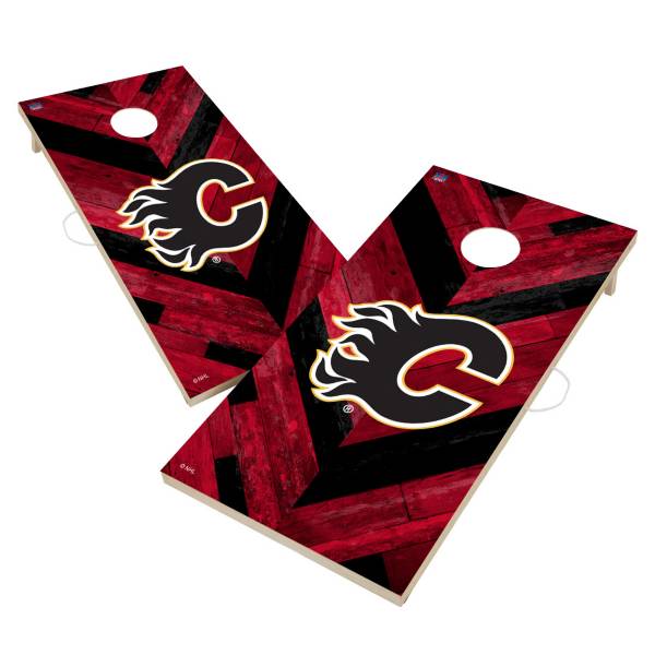 Victory Tailgate Calgary Flames 2' x 4' Solid Wood Cornhole Boards product image