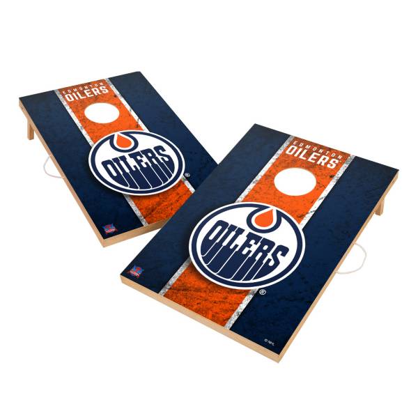 Victory Tailgate Edmonton Oilers 2' x 3' Solid Wood Cornhole Boards product image