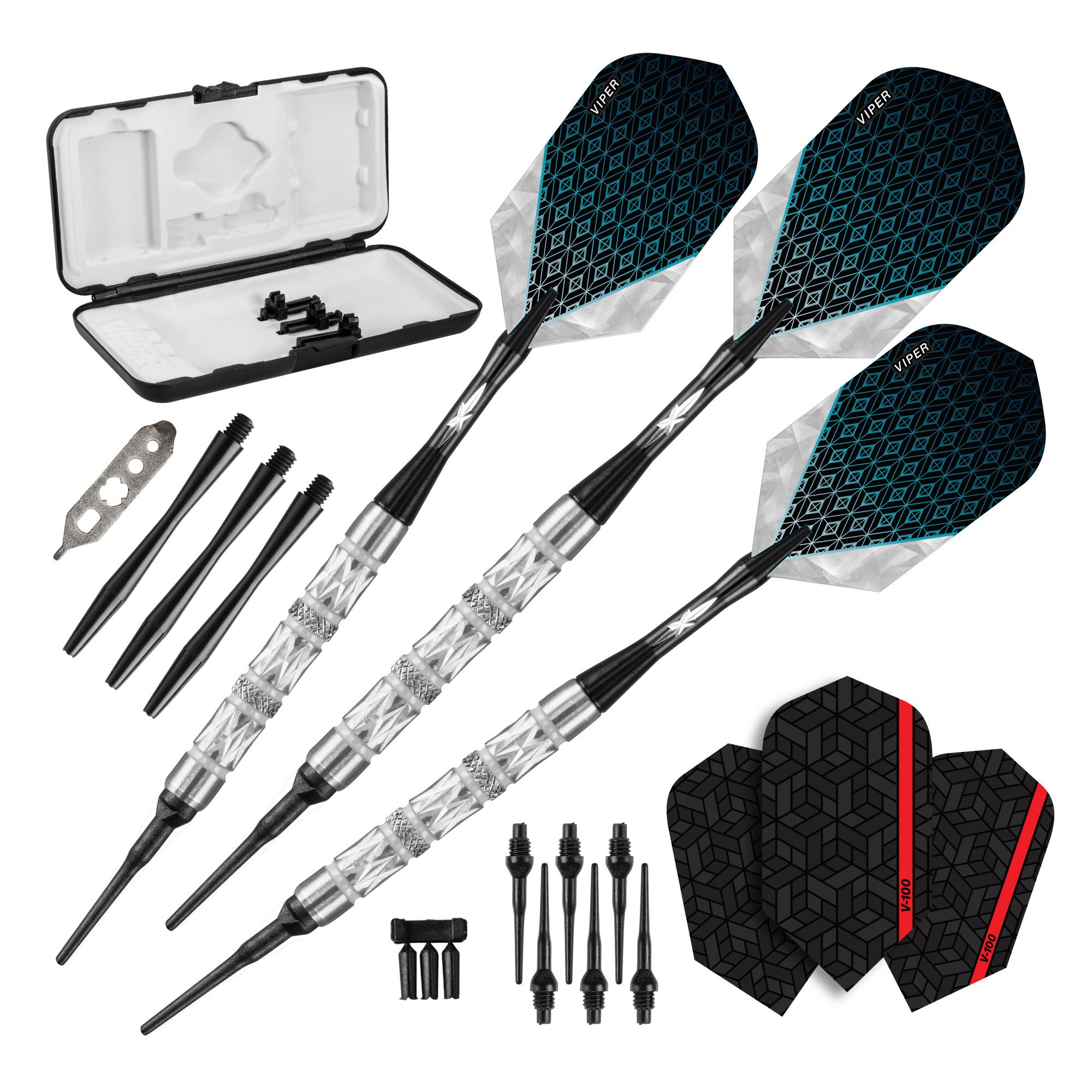 Viper Diamond Dart Set - 90% Wolfram Stahlspitzen Für Professionelles Darts