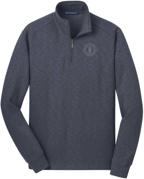 Up North Trading Company Men's Slate Slub Round Lake 1/4 Zip Pullover