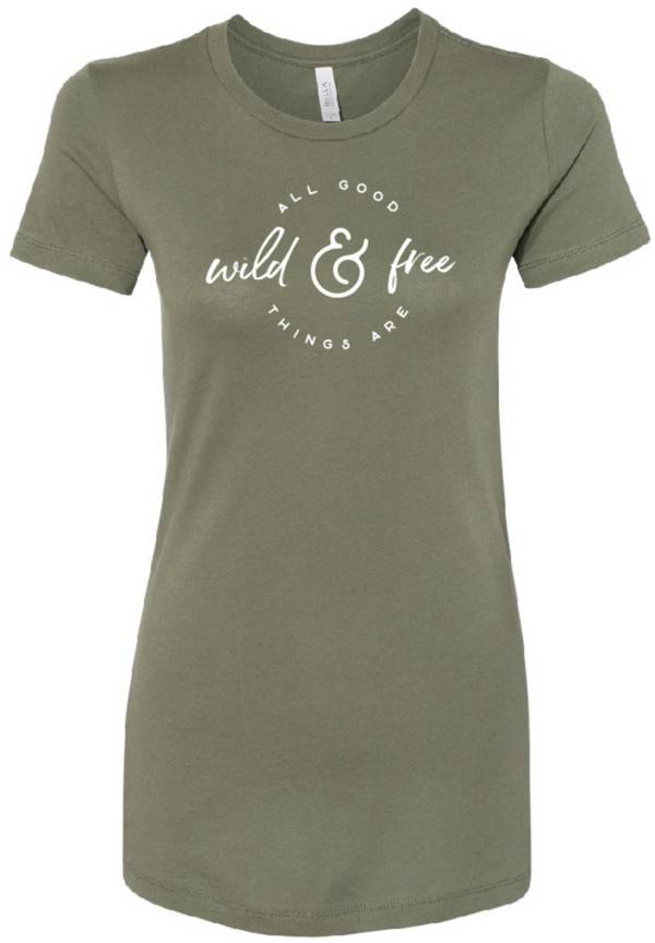 Up North Trading Company Women's Wild and Free Short Sleeve T-Shirt product image