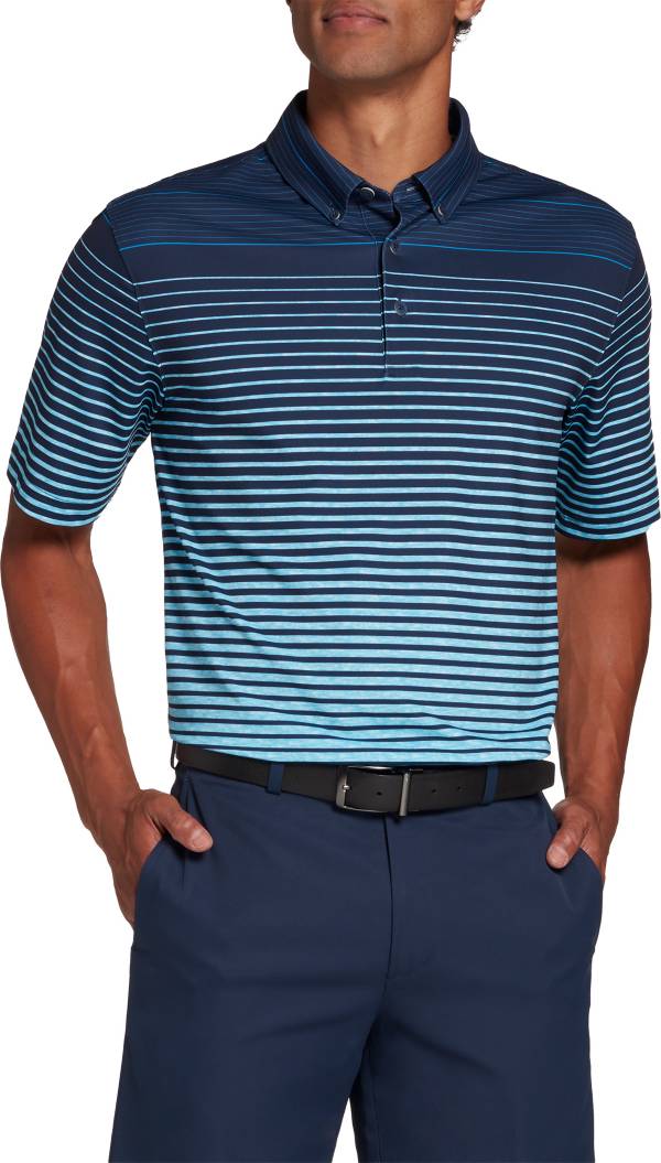 Walter Hagen Men's Perfect 11 Allover Ombre Stripe Golf Polo