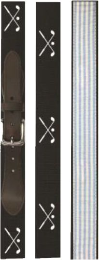 walter hagen men's canvas printed golf belt