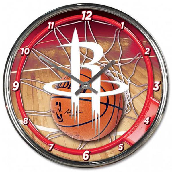 WinCraft Houston Rockets Chrome Clock