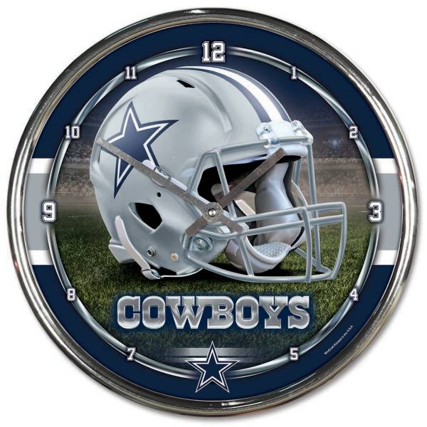 WinCraft Dallas Cowboys Chrome Clock