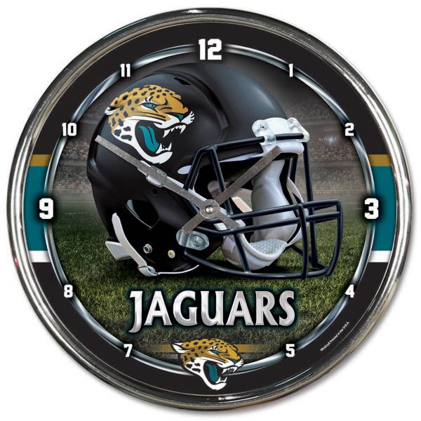 WinCraft Jacksonville Jaguars Chrome Clock