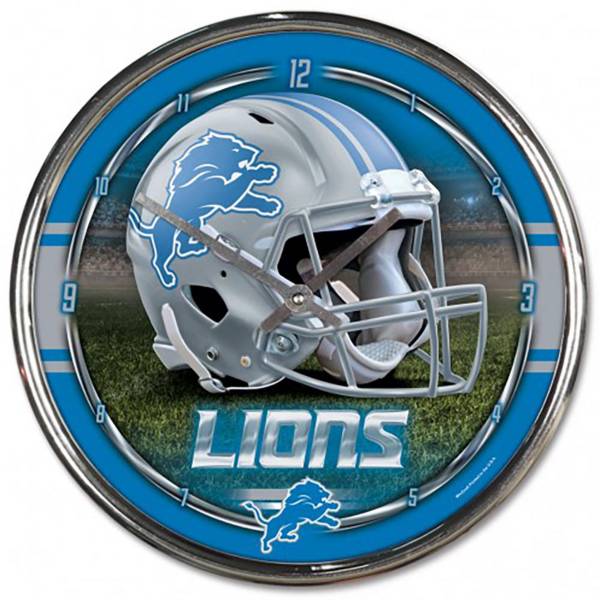 WinCraft Detroit Lions Chrome Clock