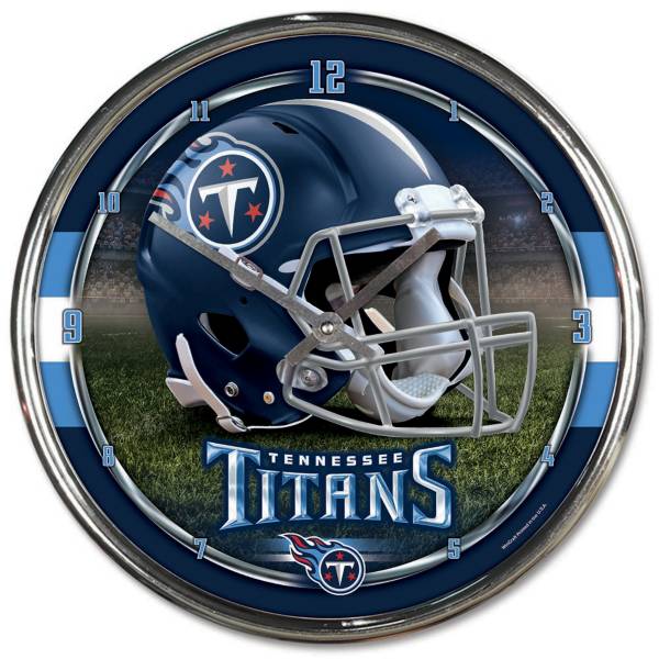 WinCraft Tennessee Titans Chrome Clock product image