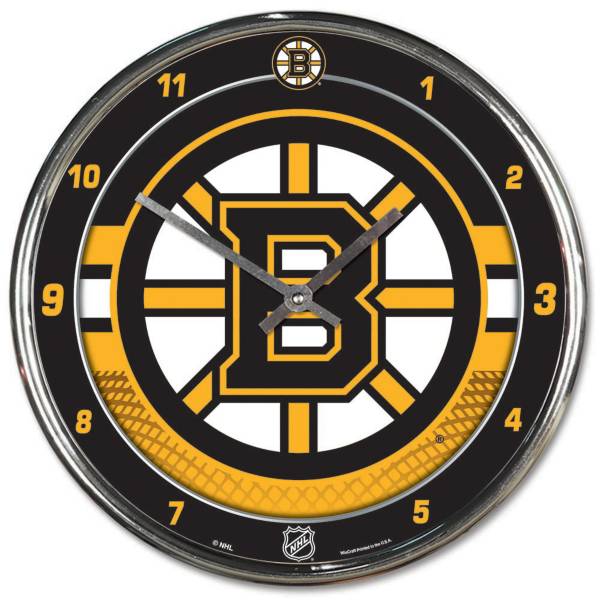 WinCraft Boston Bruins Chrome Clock