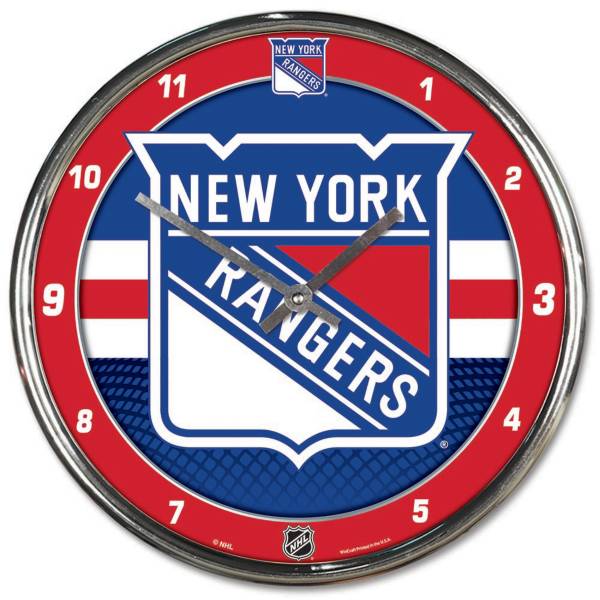 WinCraft New York Rangers Chrome Clock