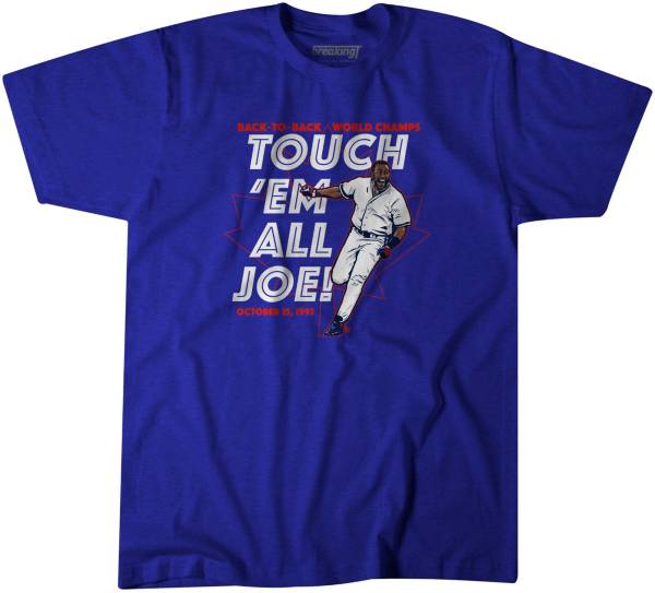 BreakingT Men's ‘Touch ‘Em All' Joe Carter Blue T-Shirt product image