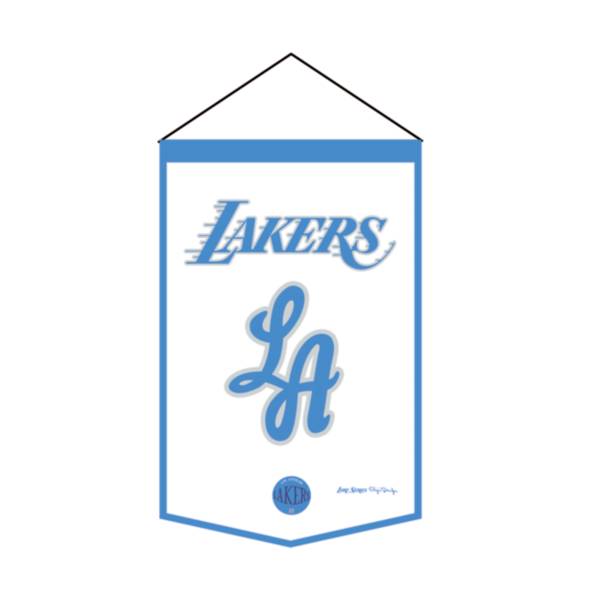 Winning Streak Sports 2020-21 City Edition Los Angeles Lakers Premium Banner product image
