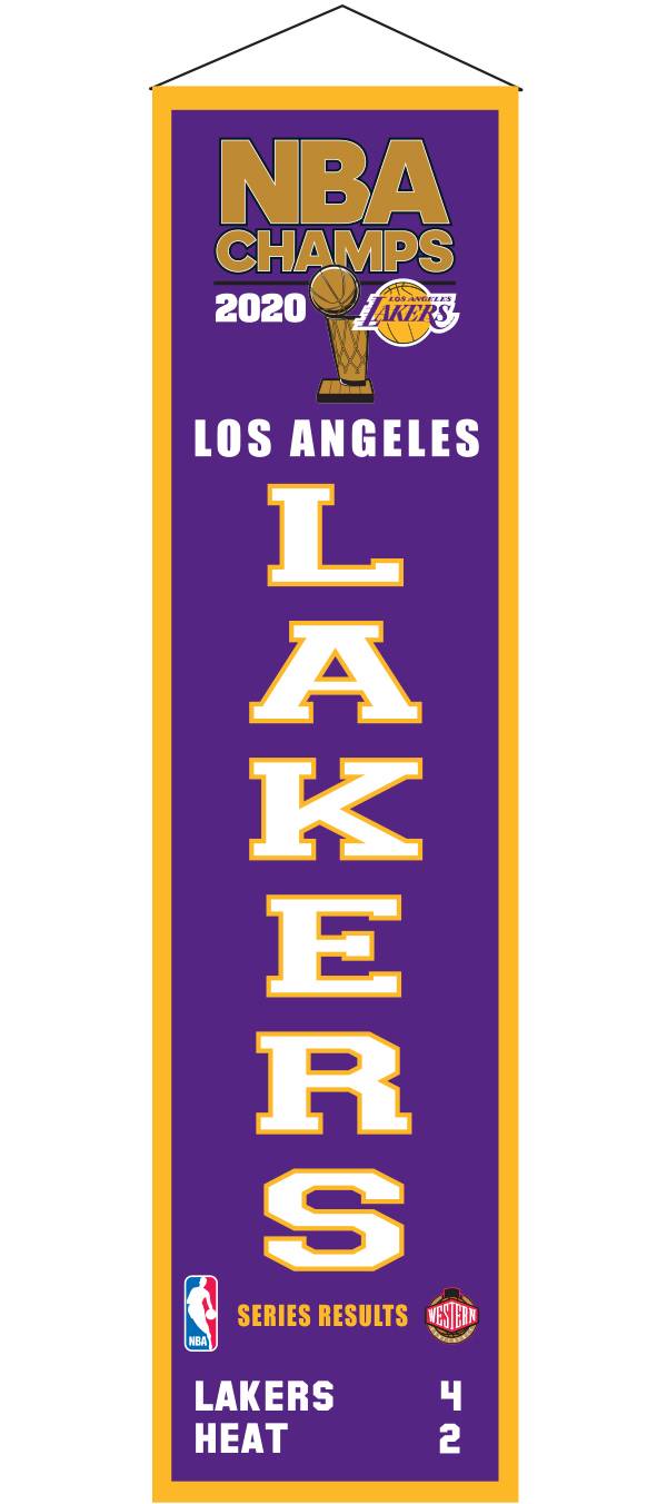 Winning Streak 2020 NBA Champions Los Angeles Lakers Heritage Banner