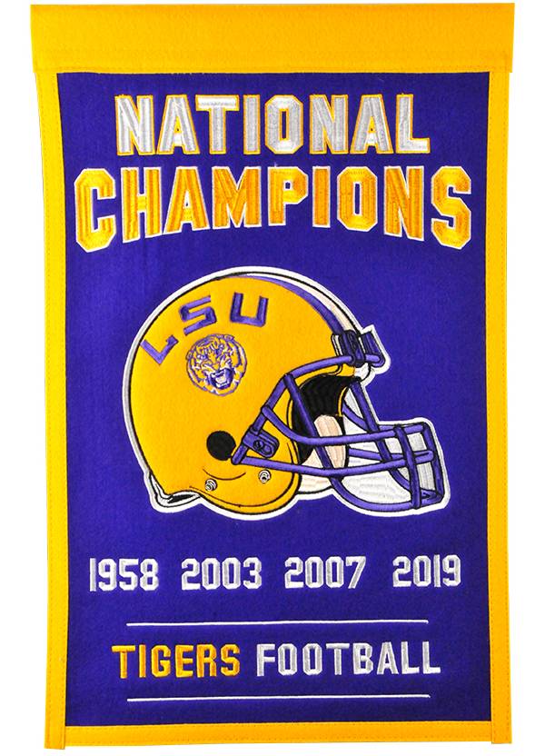 Winning Streak Sports 2019 National Champions LSU Tigers Tradition Banner