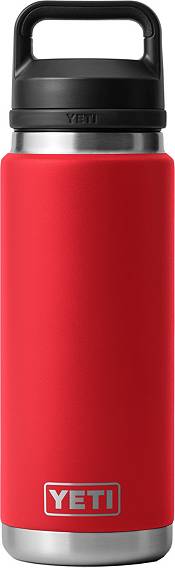 Yeti Rambler 26 oz Rescue Red Water Bottle with Straw Cap
