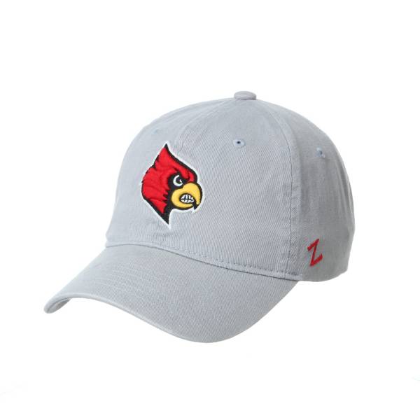 Zephyr Men's Louisville Cardinals Grey Scholarship Adjustable Hat