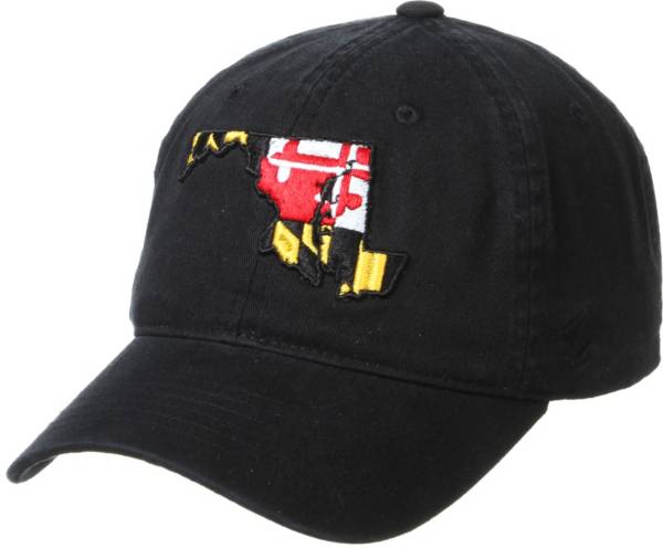 Zephyr Men's Maryland Terrapins Maryland Flag Black Adjustable Hat
