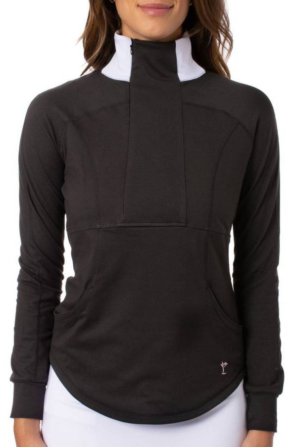 Golftini Women's Long Sleeve GT Contrast Quarter Zip Golf Pullover product image