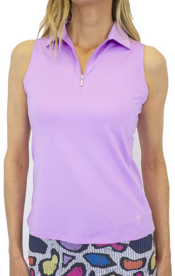 Golftini Women's Sleeveless Zip Tech Golf Polo | Dick's Sporting Goods