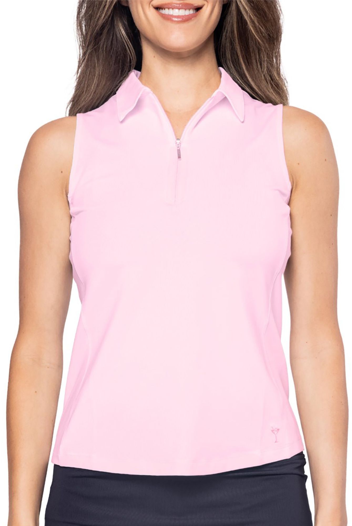 Golftini Women's Sleeveless Zip Tech Golf Polo product image