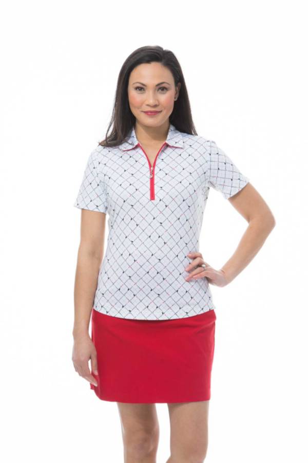 SanSoleil Women's SolCool Fitted Short Sleeve Polo product image