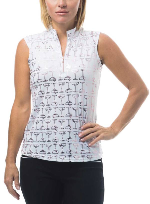 San Soleil Women's Solshine Sleeveless Print Golf Shirt product image