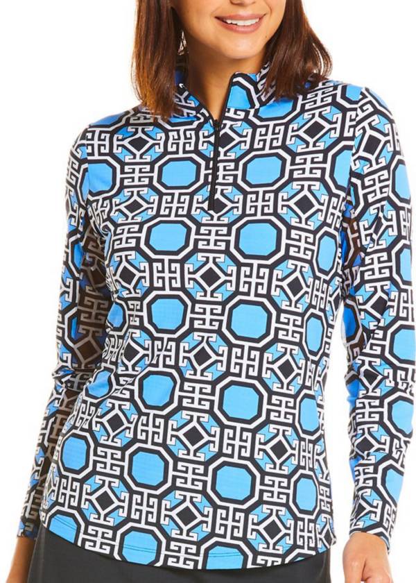 IBKUL Women's Classic Key Long Sleeve Golf Top