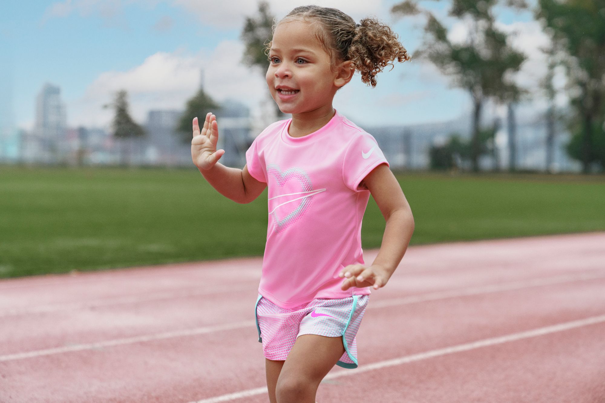 Nike Little Girls' Dri-FIT Pixel T-Shirt and Shorts Set product image