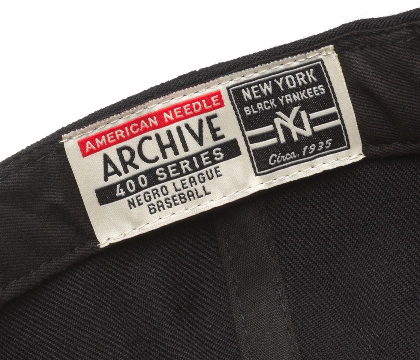 American Needle New York Black Yankees Archive 400 Series Adjustable Black Hat product image