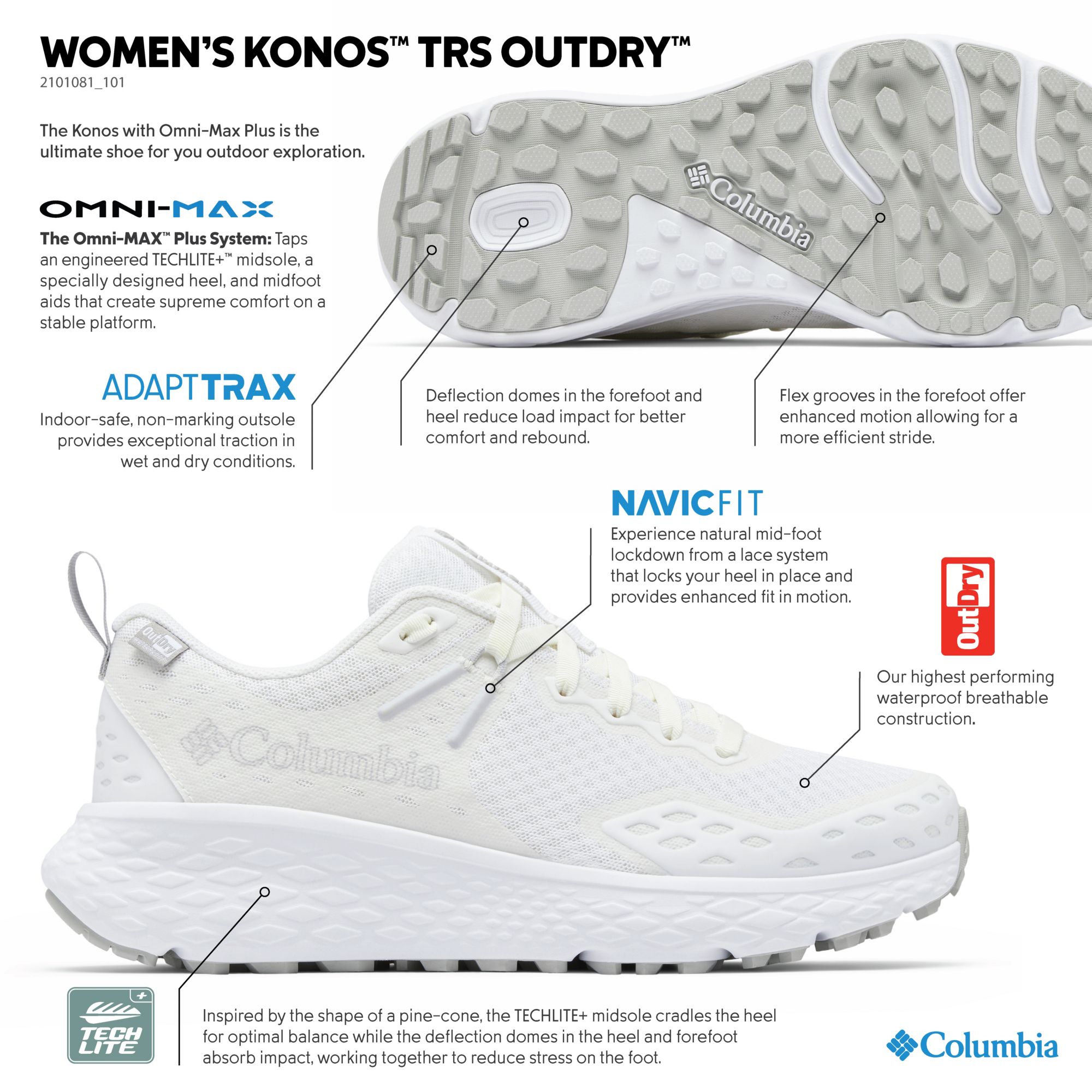 Columbia Women's Konos TRS Outdry Waterproof Shoes product image