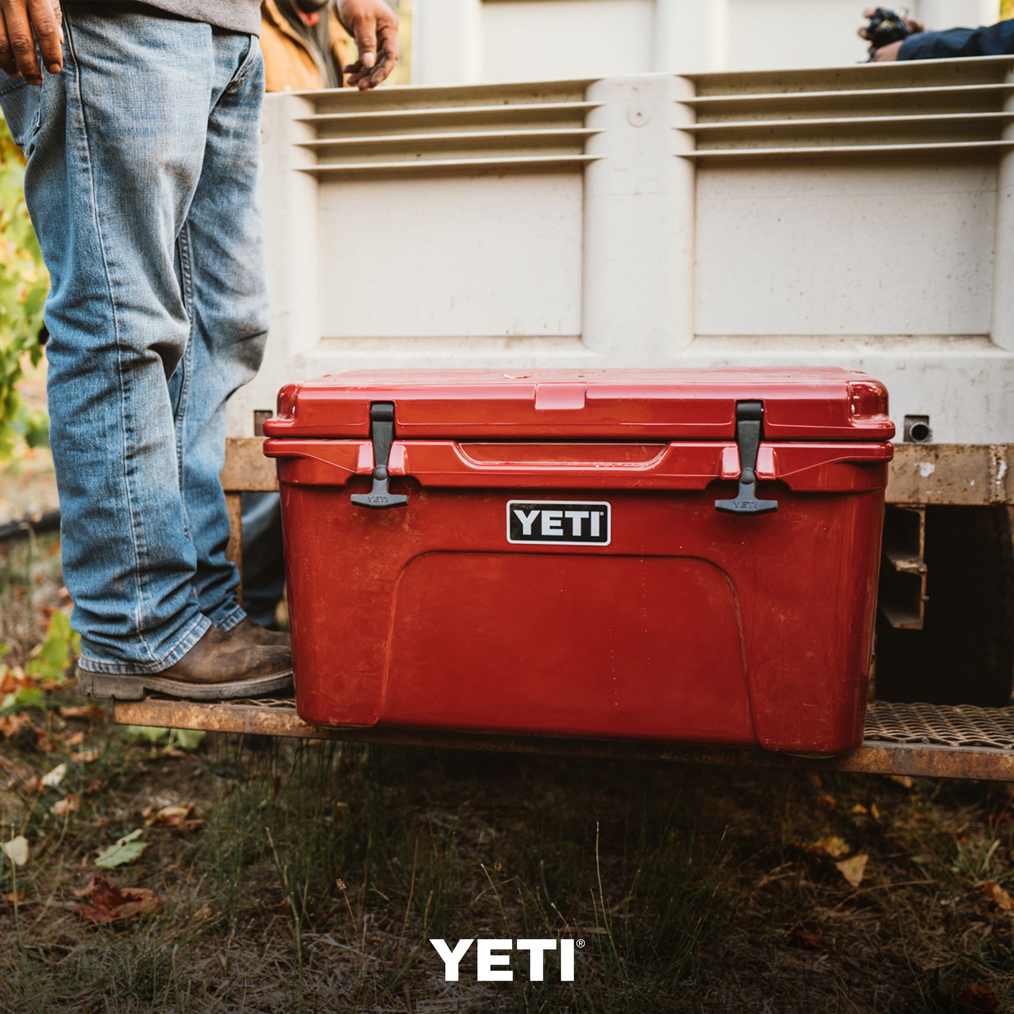 harvest red yeti cooler 45