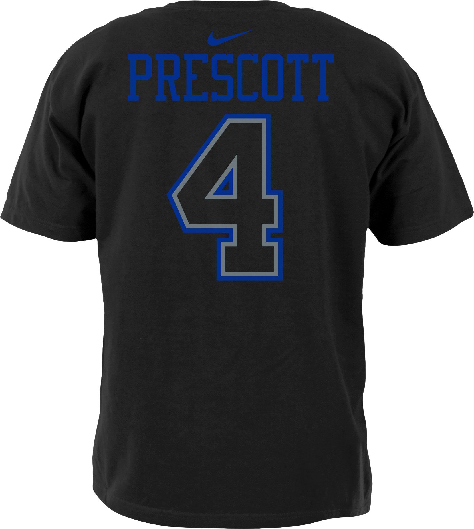Nike Men's Dallas Cowboys Dak Prescott #4 Logo Black T-Shirt product image