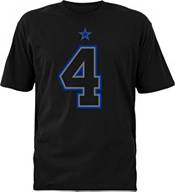 Nike Men's Dallas Cowboys Dak Prescott #4 Logo Black T-Shirt product image